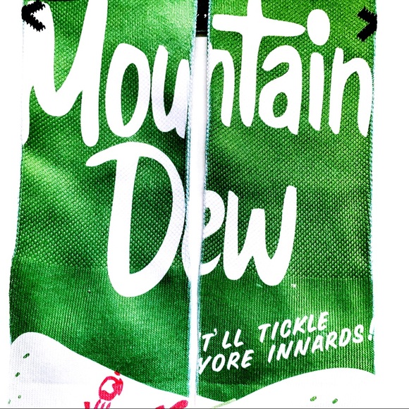 Retro Mountain Dew Soda Odd Sox Crew Socks - Picture 4 of 7